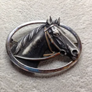 1950's horse brooch