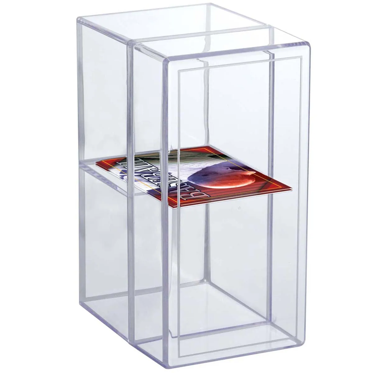 2-Piece 2-Compartment Clear Card Box