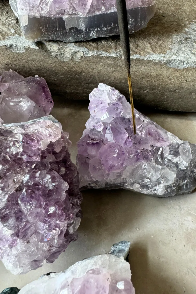 Amethyst Incense Holders