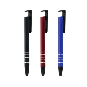 AMS-PN-35 - 3 in 1 Plastic pen (Pen   Mobile holder   Touch)