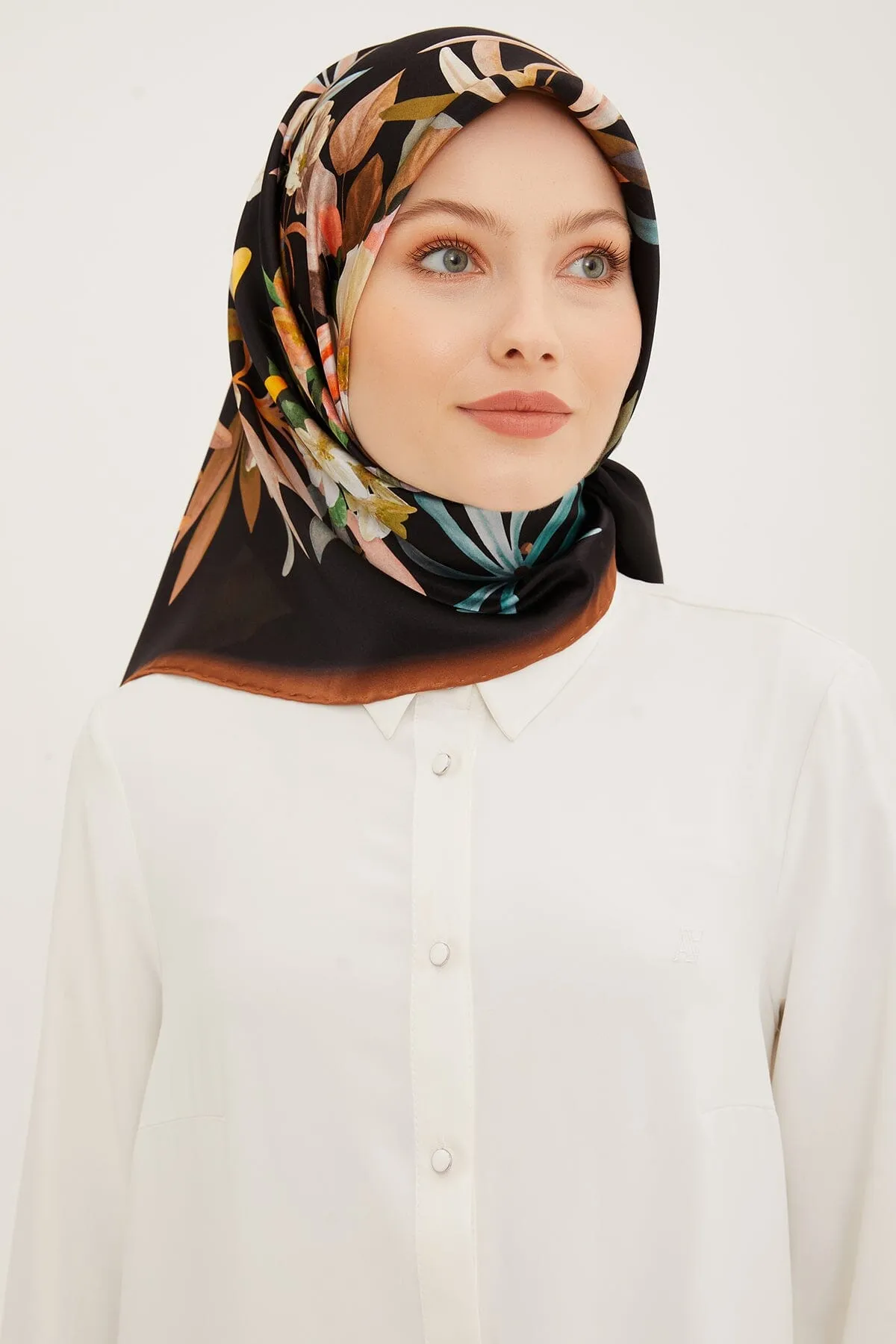 Armine Ayu Floral Silk Scarf #6