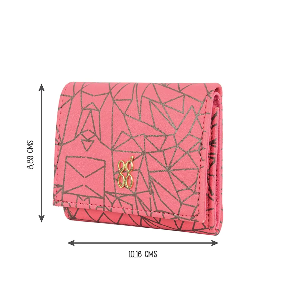 Baggit Women's 3 Fold Wallet - Extra Small (Pink)