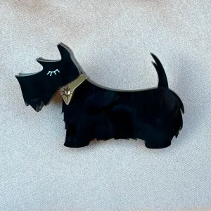 Black scotty - Brooch - Set of 2