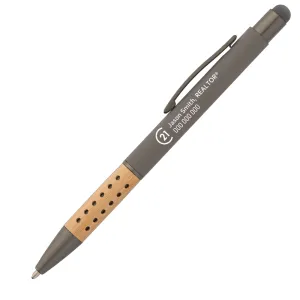 Bowie Bamboo Grip Stylus Pen - Personalized with Free Shipping