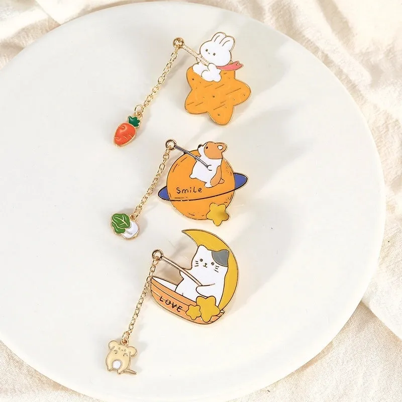 Cartoon Style Cute Animal Alloy Women's Brooches