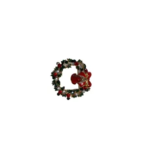 Christmas Wreath Brooch Blazer Shirt Pin