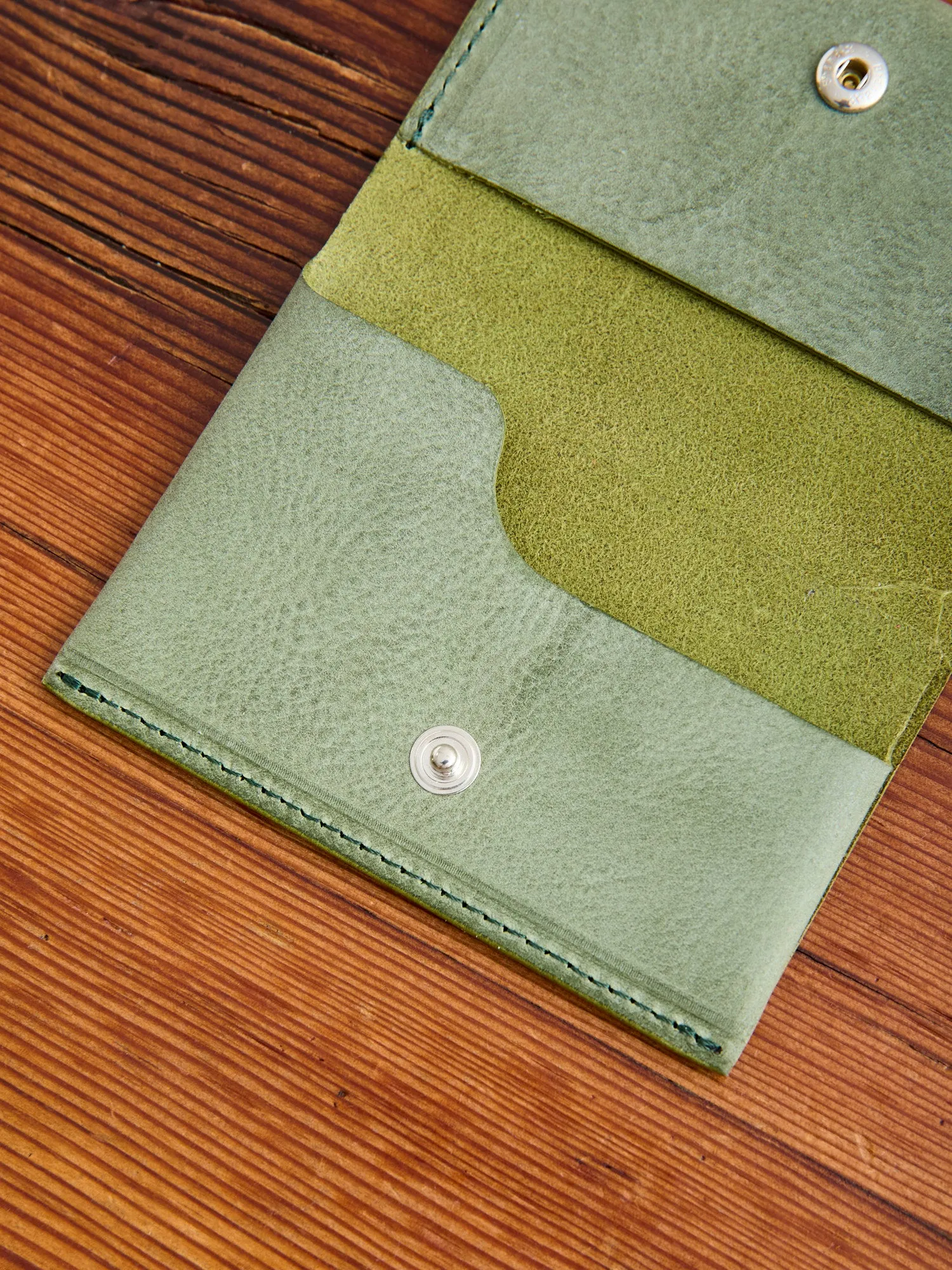 Compact Card Case in Green