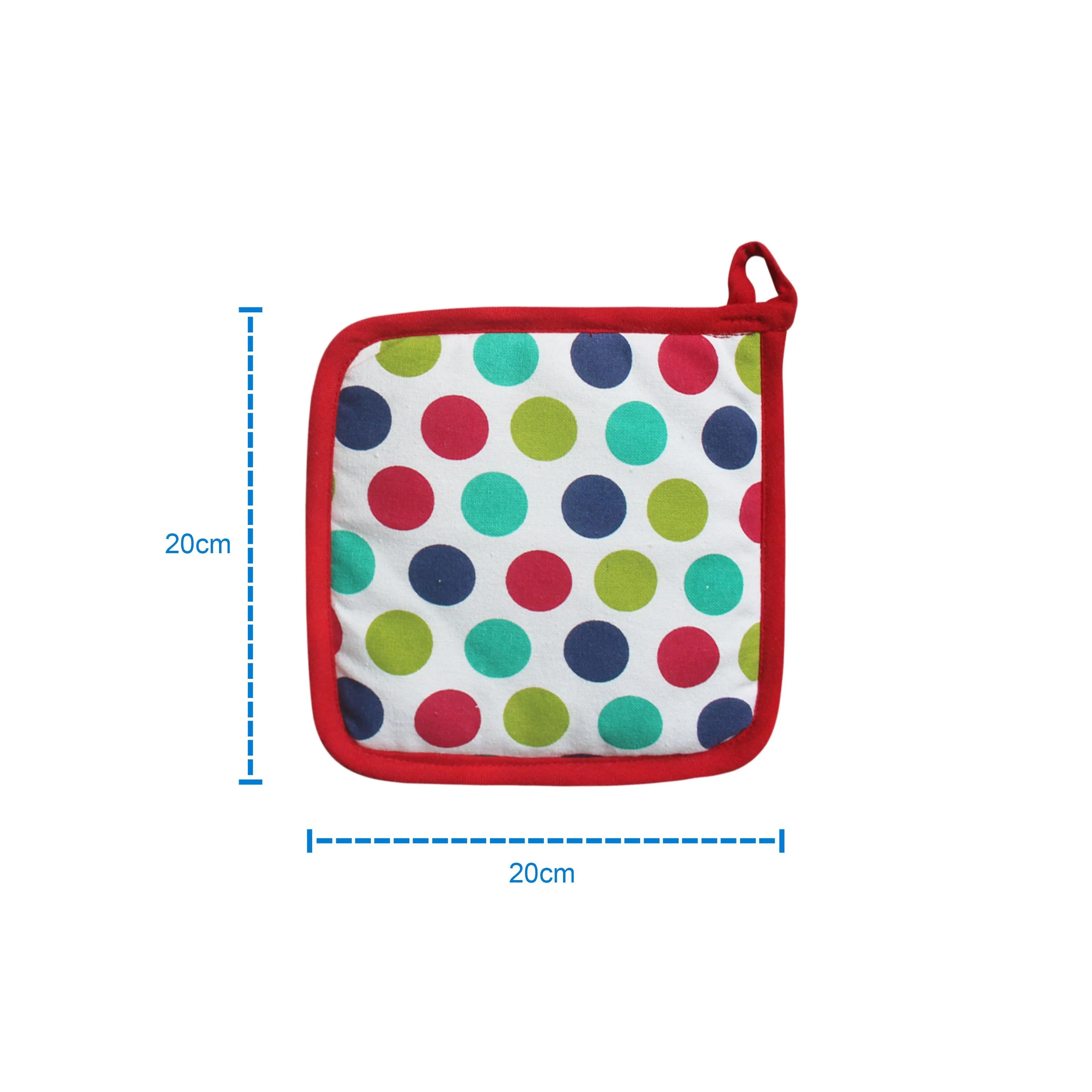 Cotton Singer Dot Pot Holders Pack Of 3