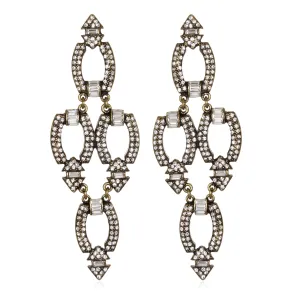 Deco Link Chandelier Earrings