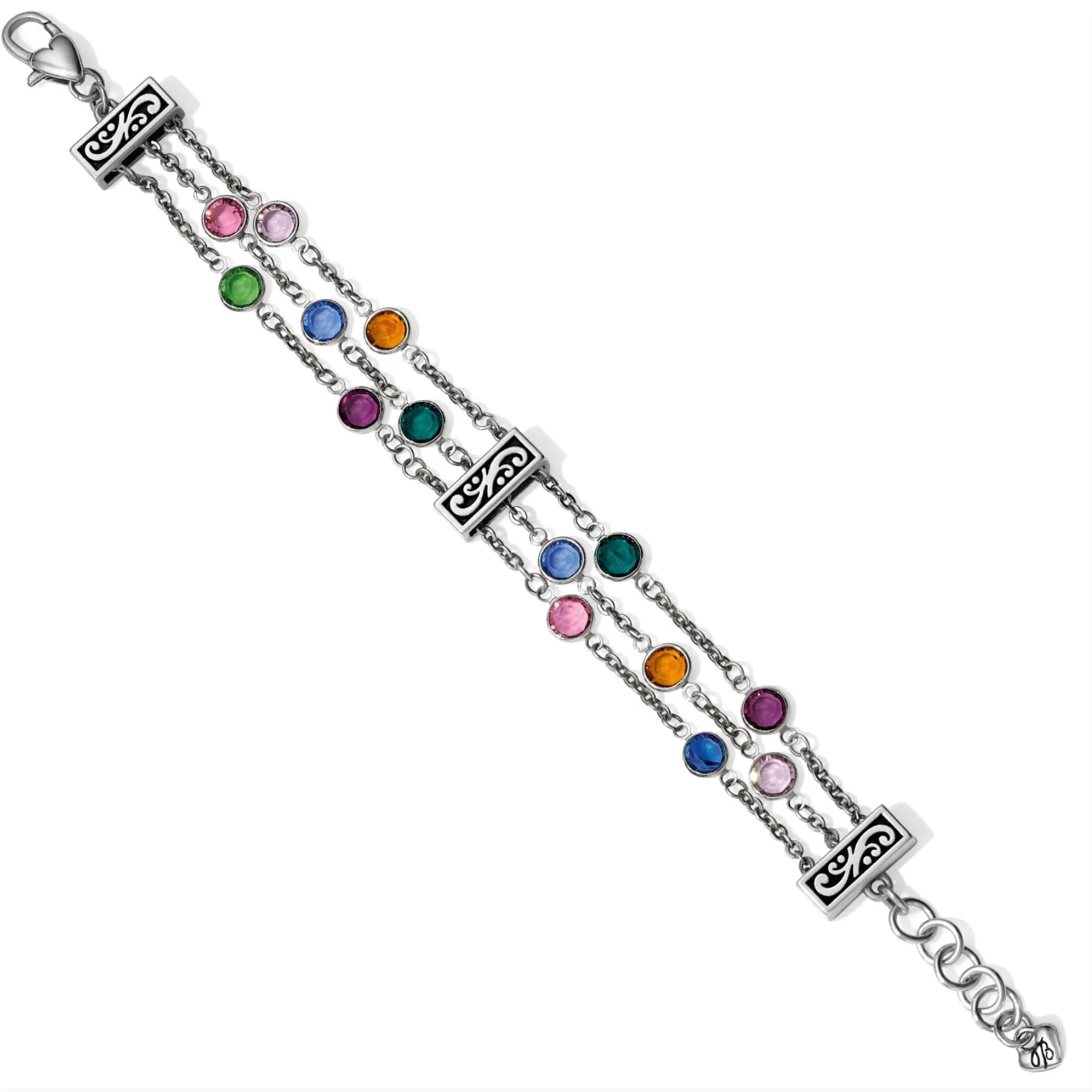 Elora Gems Triple Strand Bracelet