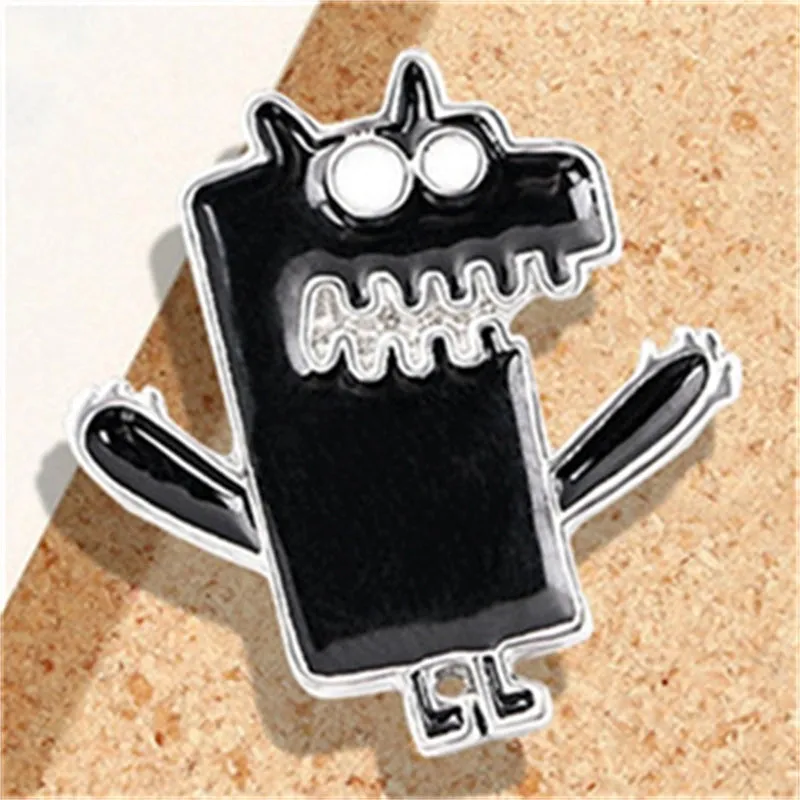 Funny Streetwear Color Block Alloy Unisex Brooches