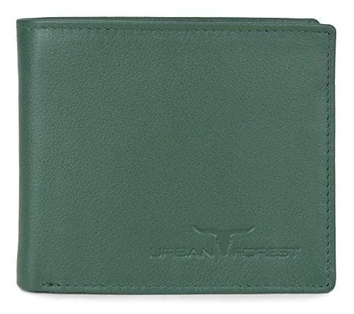 Green Leather Wallet Purse