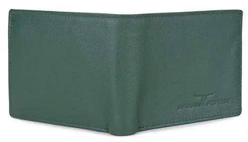 Green Leather Wallet Purse