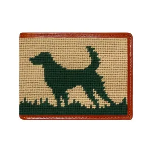 Hunting Dog Needlepoint Bi-Fold Wallet