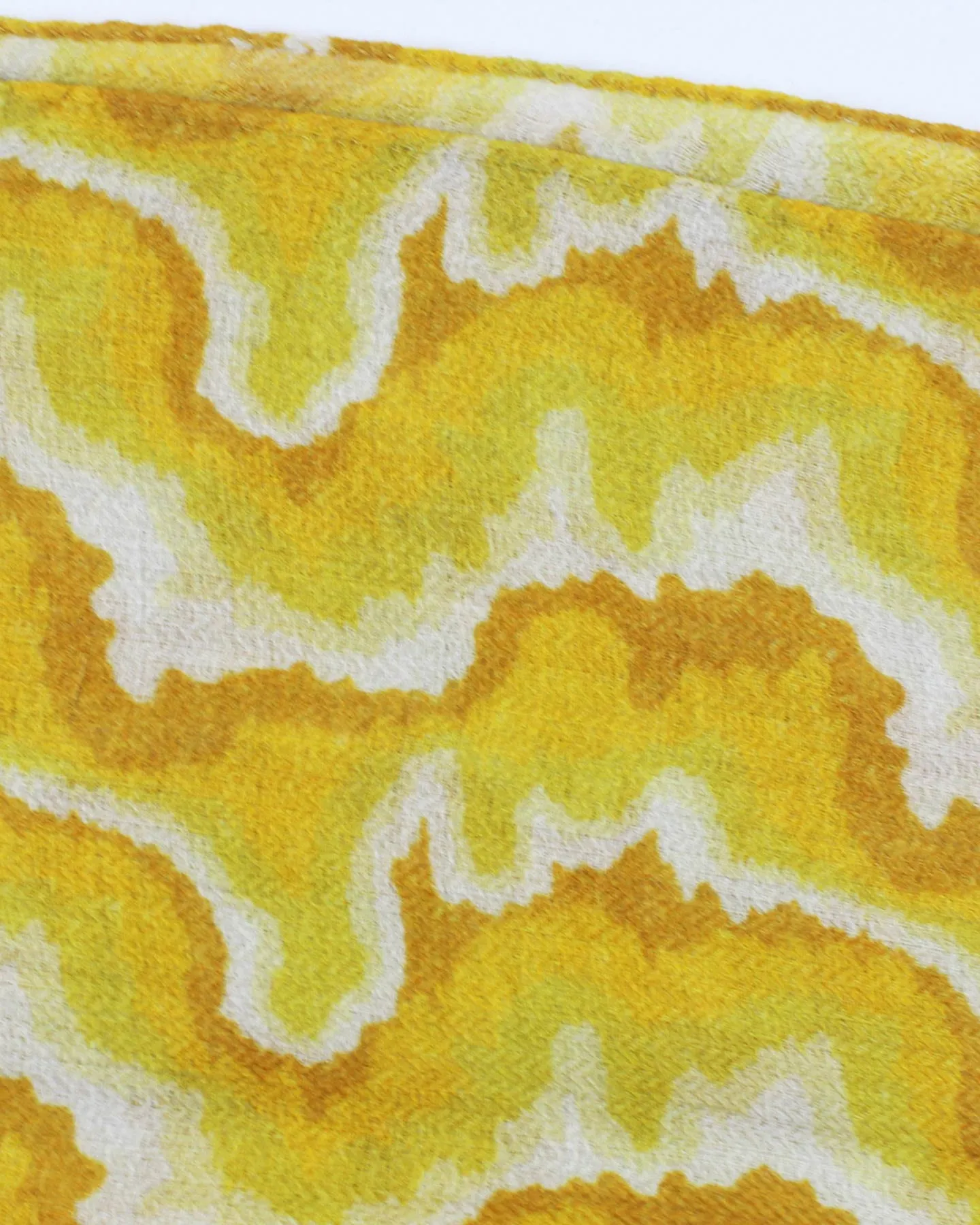 Kiton Cashmere Scarf Mustard Design SALE