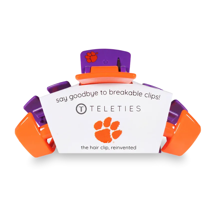 Large Teleties Claw Clip - Clemson University