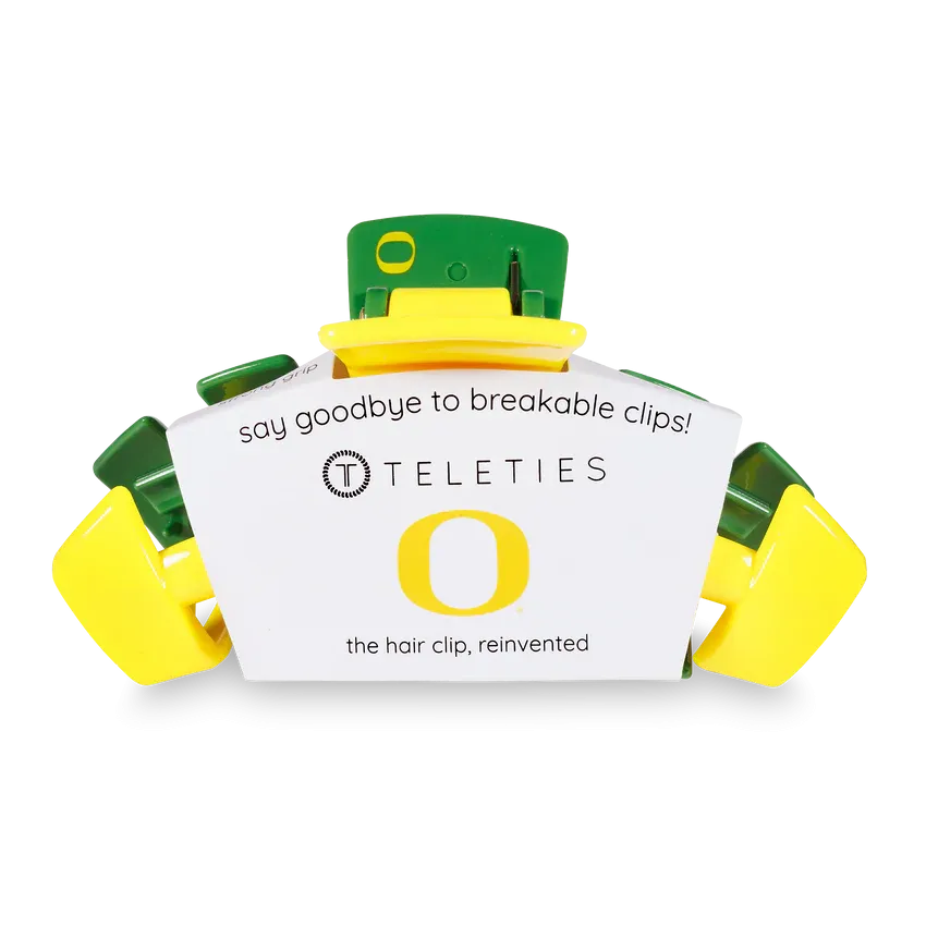 Large Teleties Claw Clip - University of Oregon