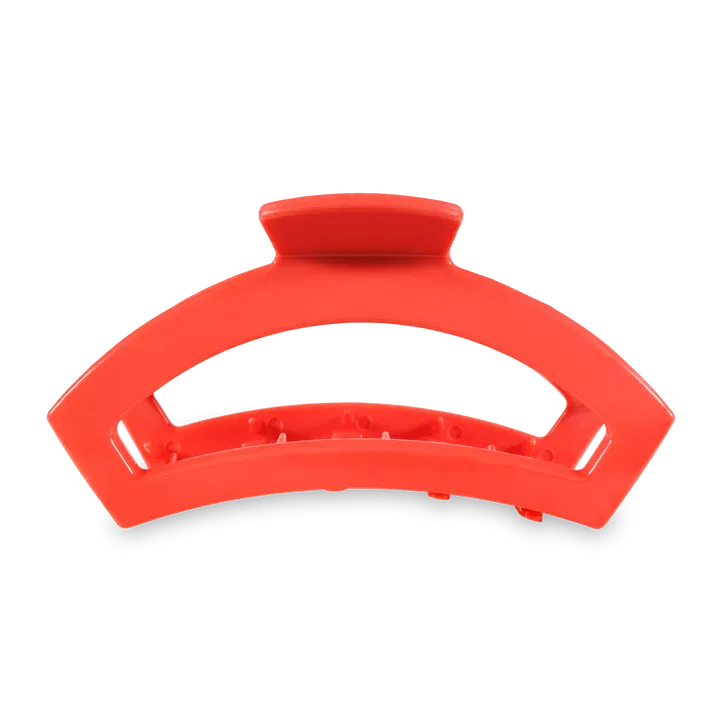 Large Teleties Open Claw Clip - Coral