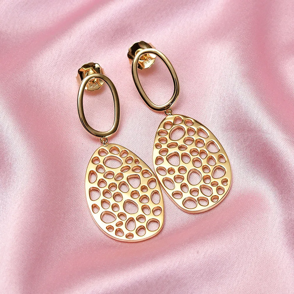 Lattice Double Link Earrings