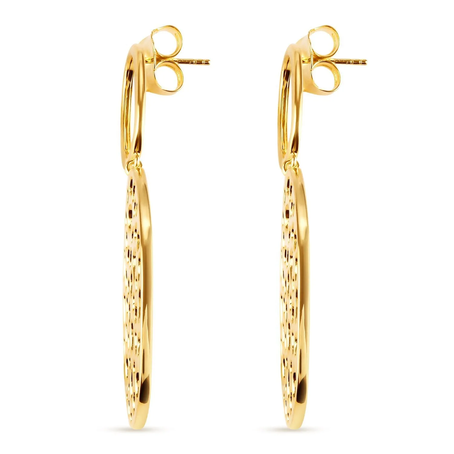 Lattice Double Link Earrings