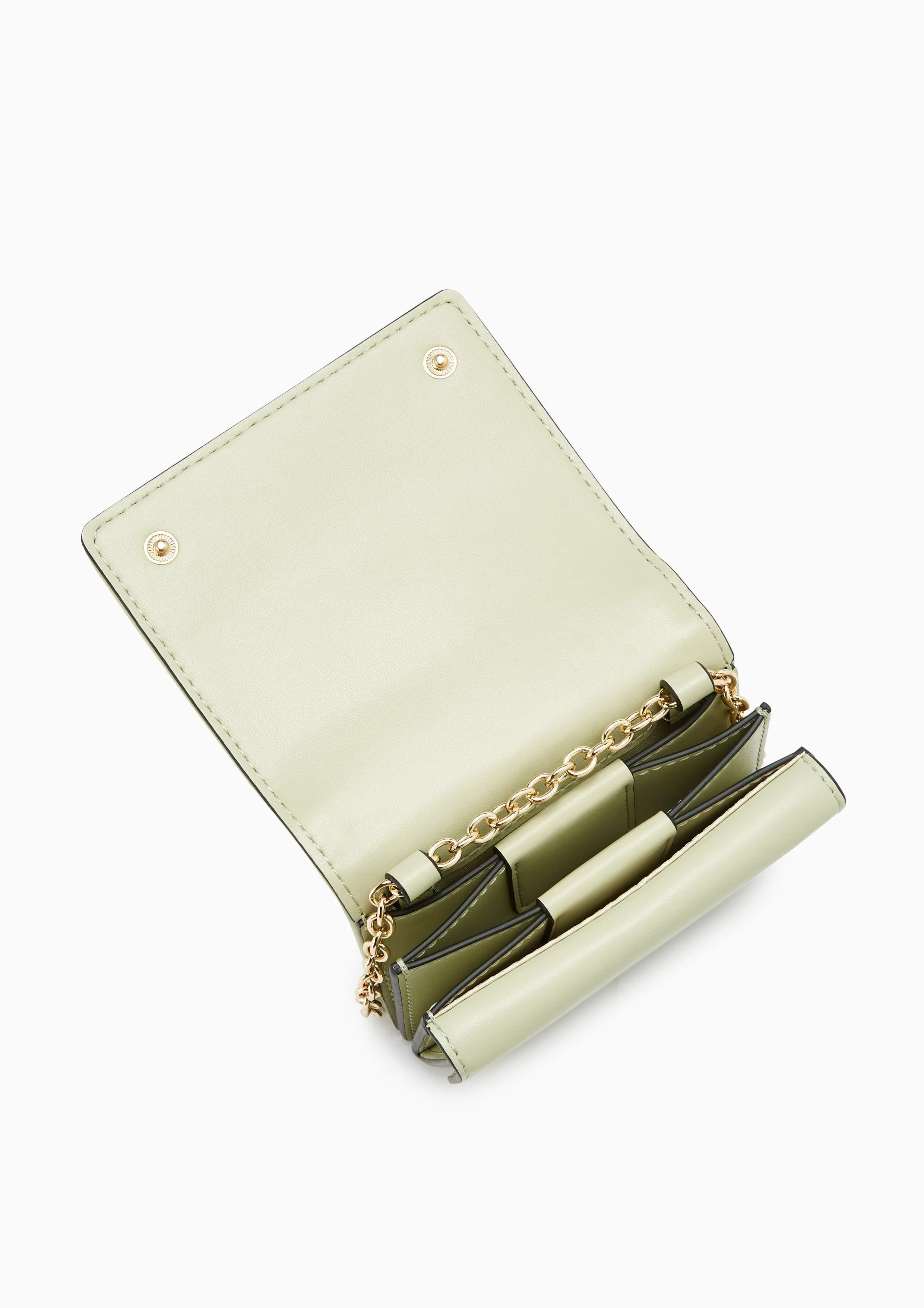 Letitita Short Wallet On Chain Light Green