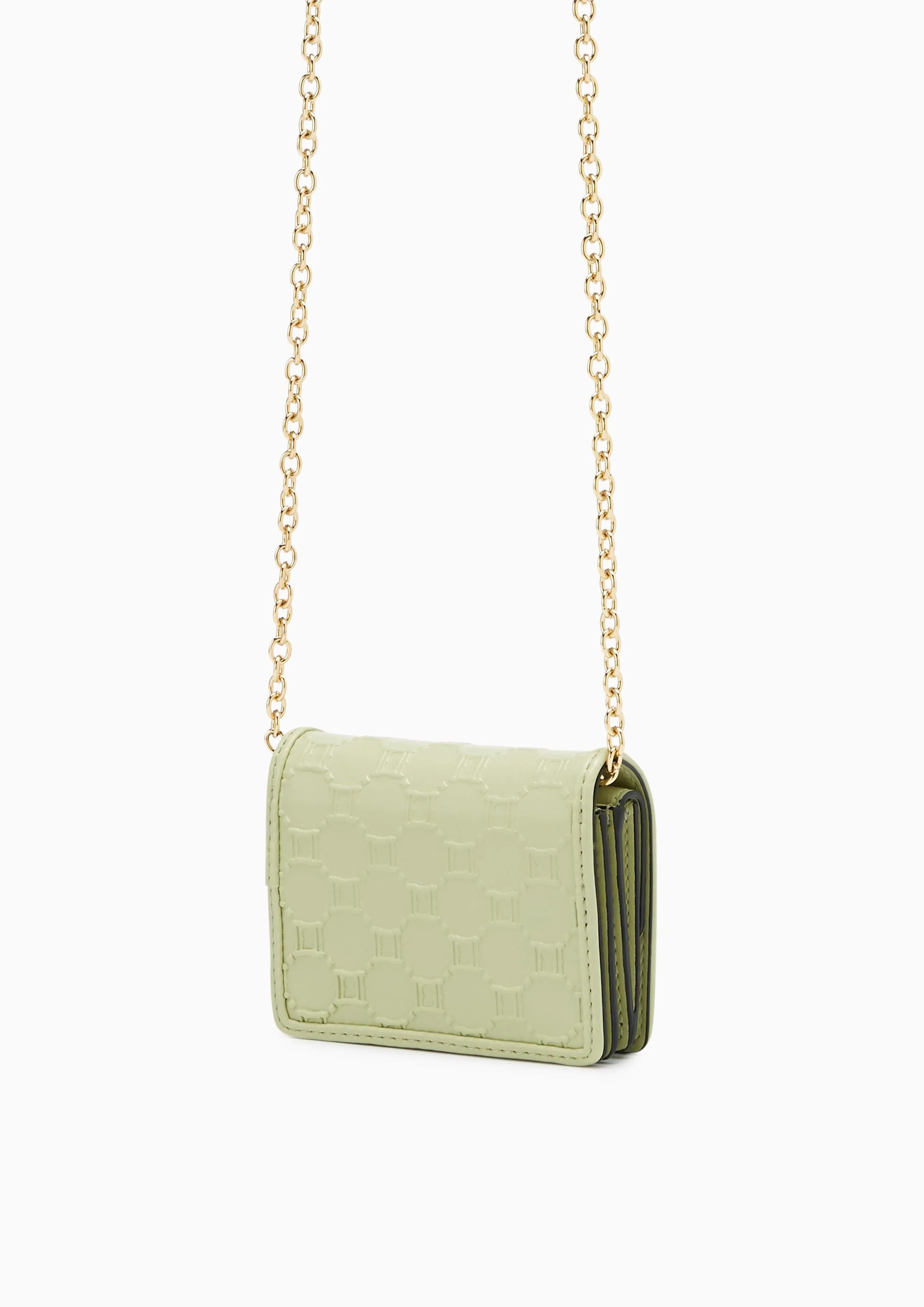 Letitita Short Wallet On Chain Light Green