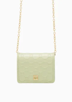 Letitita Short Wallet On Chain Light Green