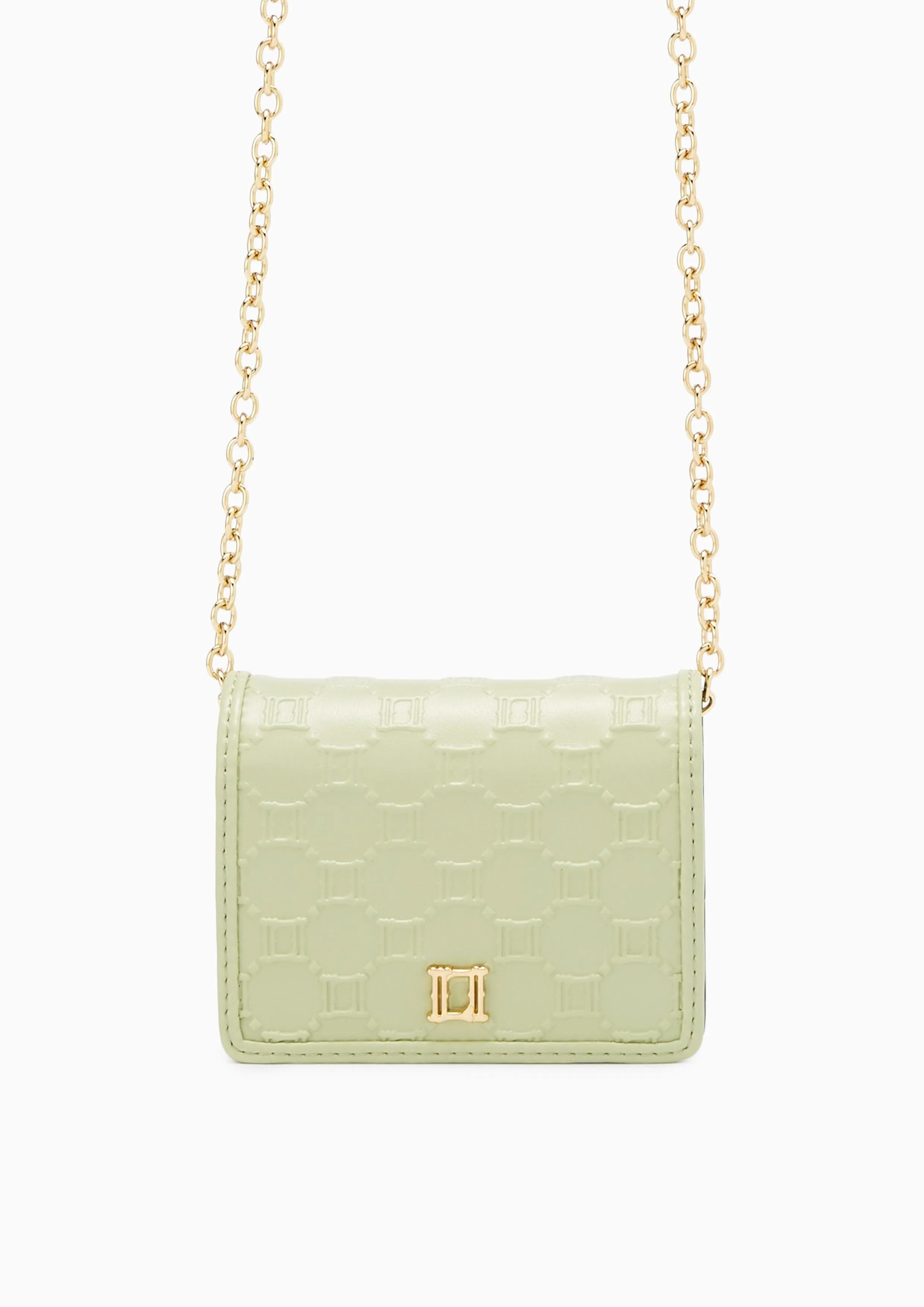 Letitita Short Wallet On Chain Light Green