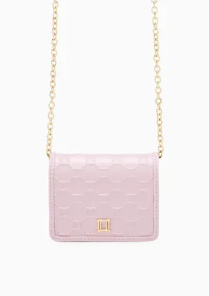 Letitita Short Wallet On Chain Light Pink