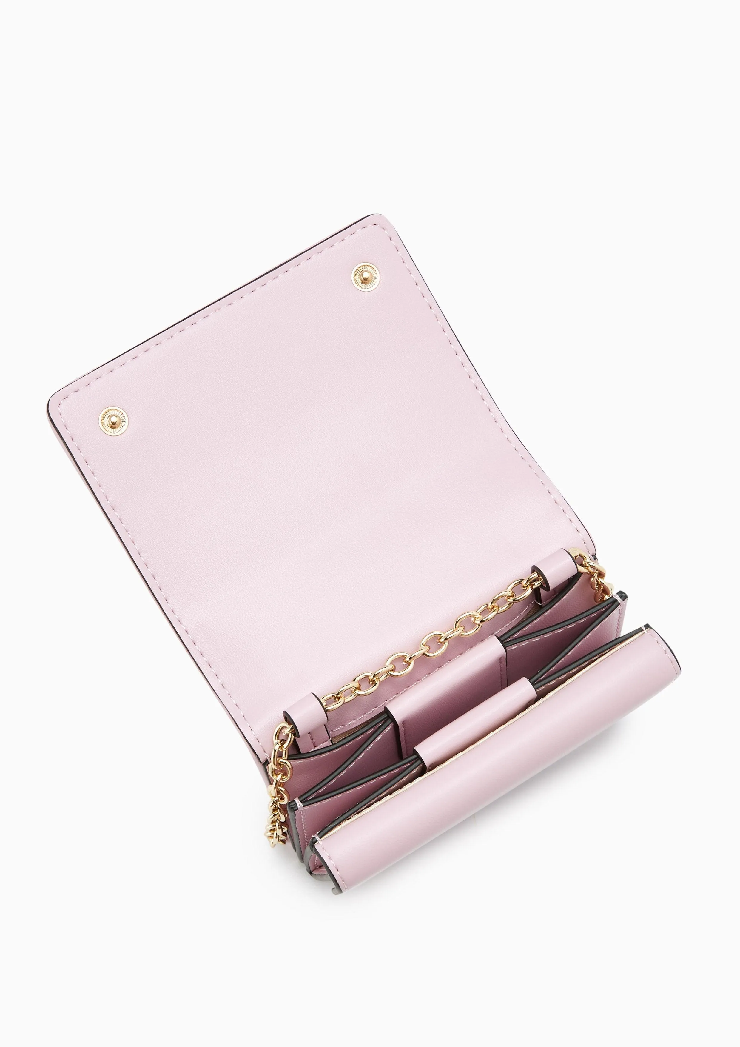 Letitita Short Wallet On Chain Light Pink