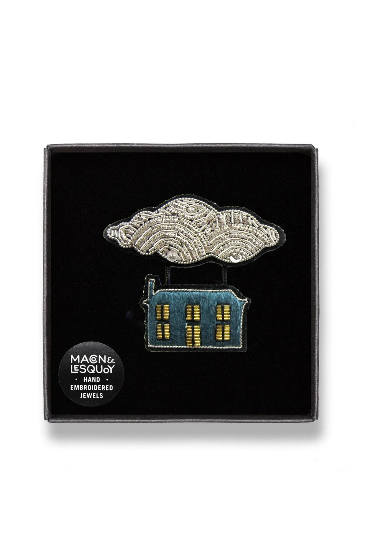 Magritte House Brooch