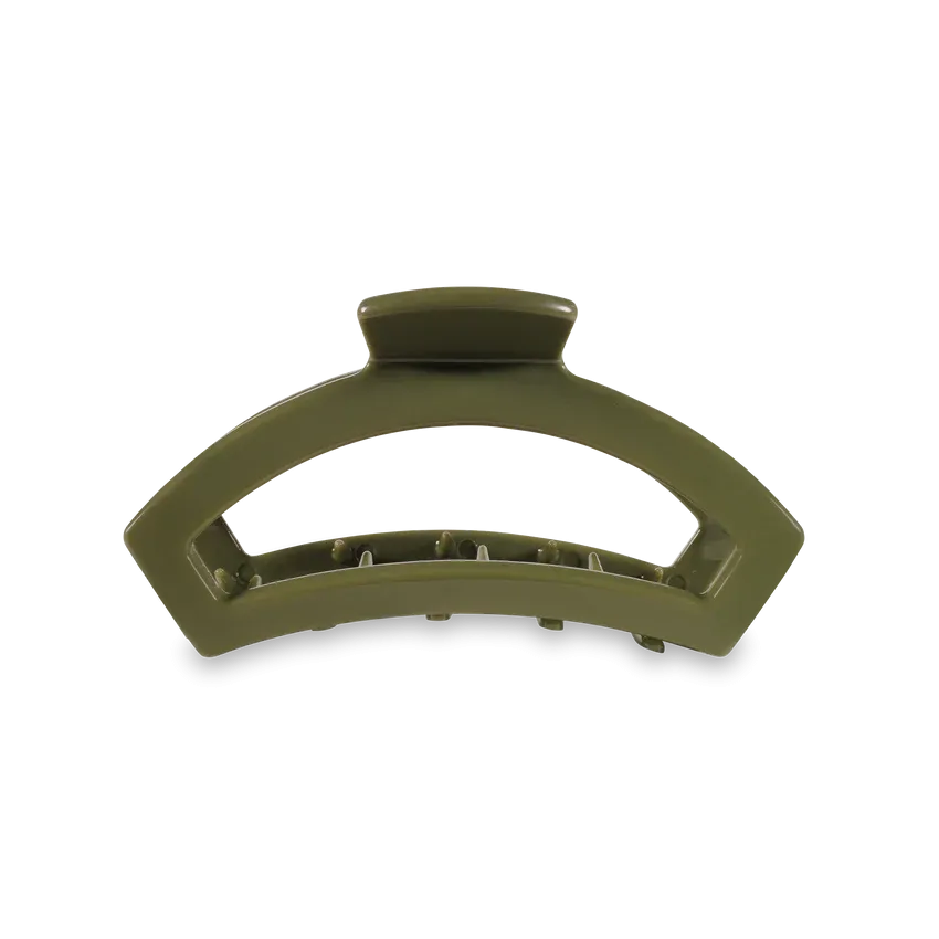 Medium Teleties Open Claw Clip - Olive