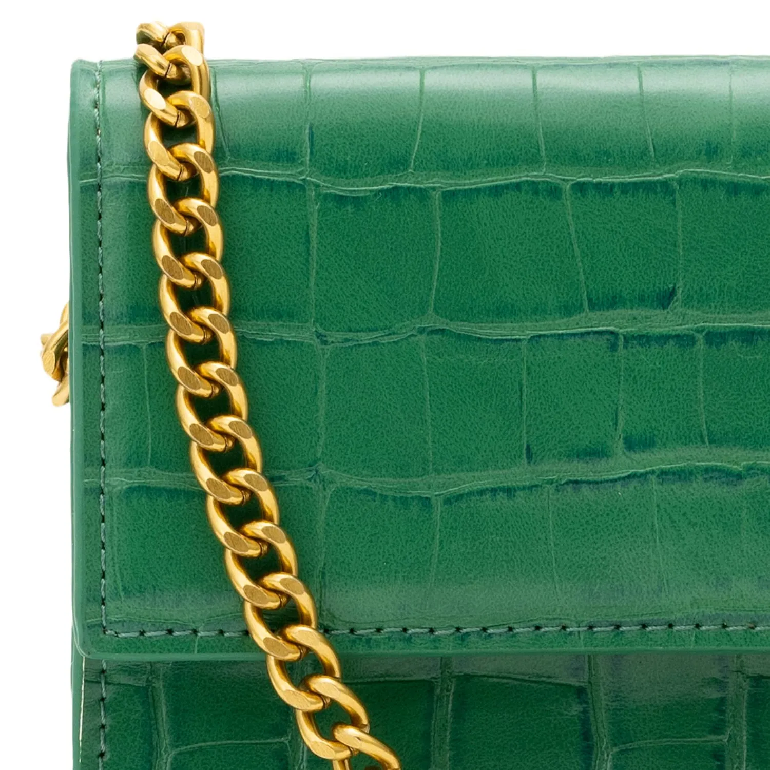 Miraggio Camilla Women's Faux Leather Sling Wallet - Green