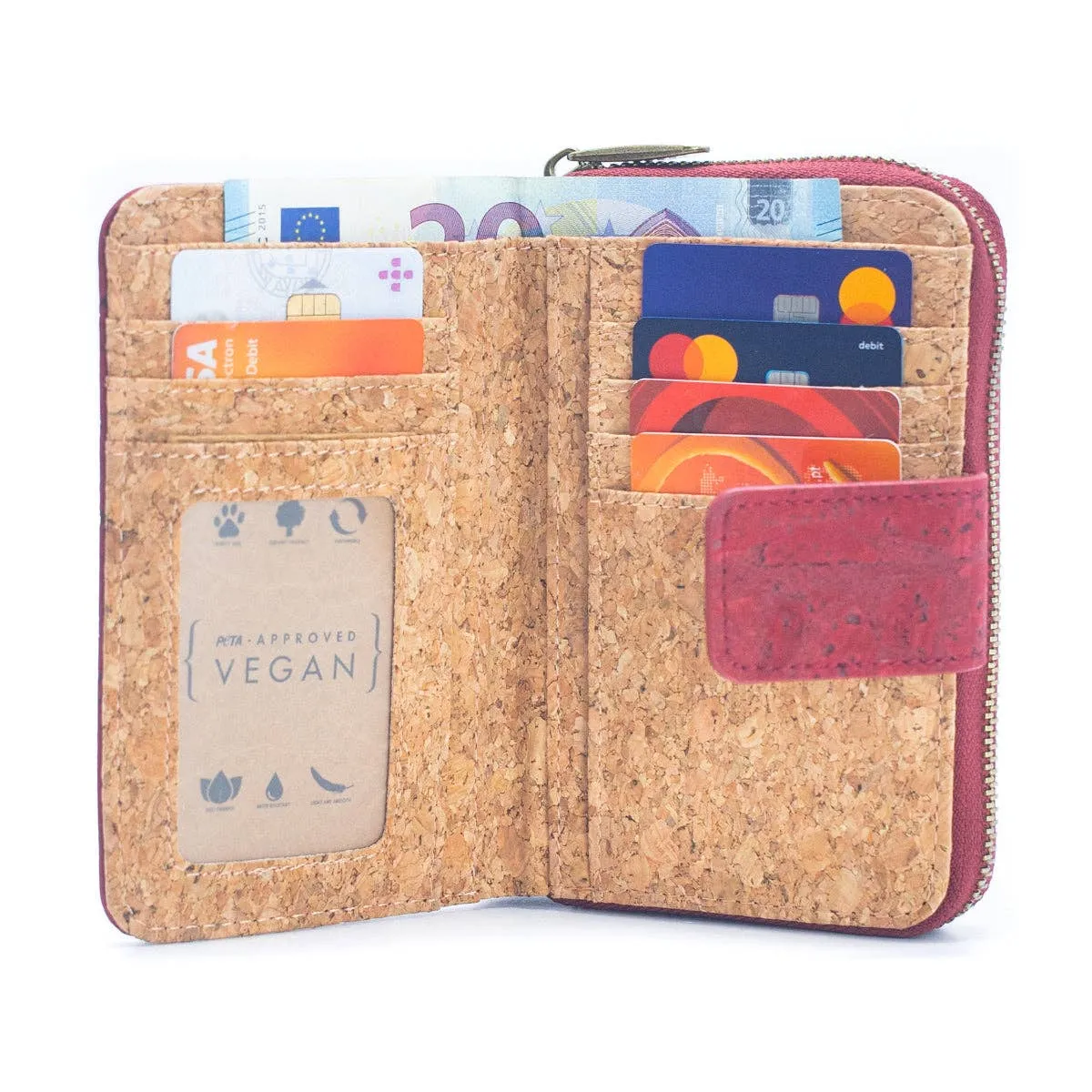 Natural Cork Ladies' Wallet with Anti-RFID Protection BAG-2269