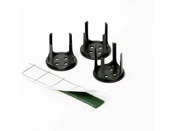 Oasis 3X3Cm Fix Adhesive Tack And 5 Pin Holders Green