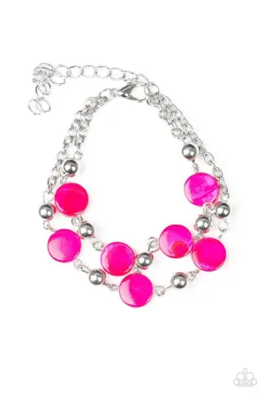 Paparazzi Bracelet ~ One BAY At A Time - Pink