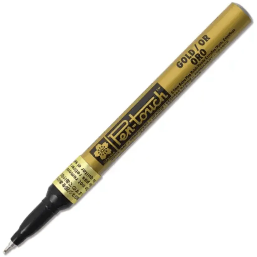 Pen-Touch Paint Marker - Gold .7mm Extra Fine Tip