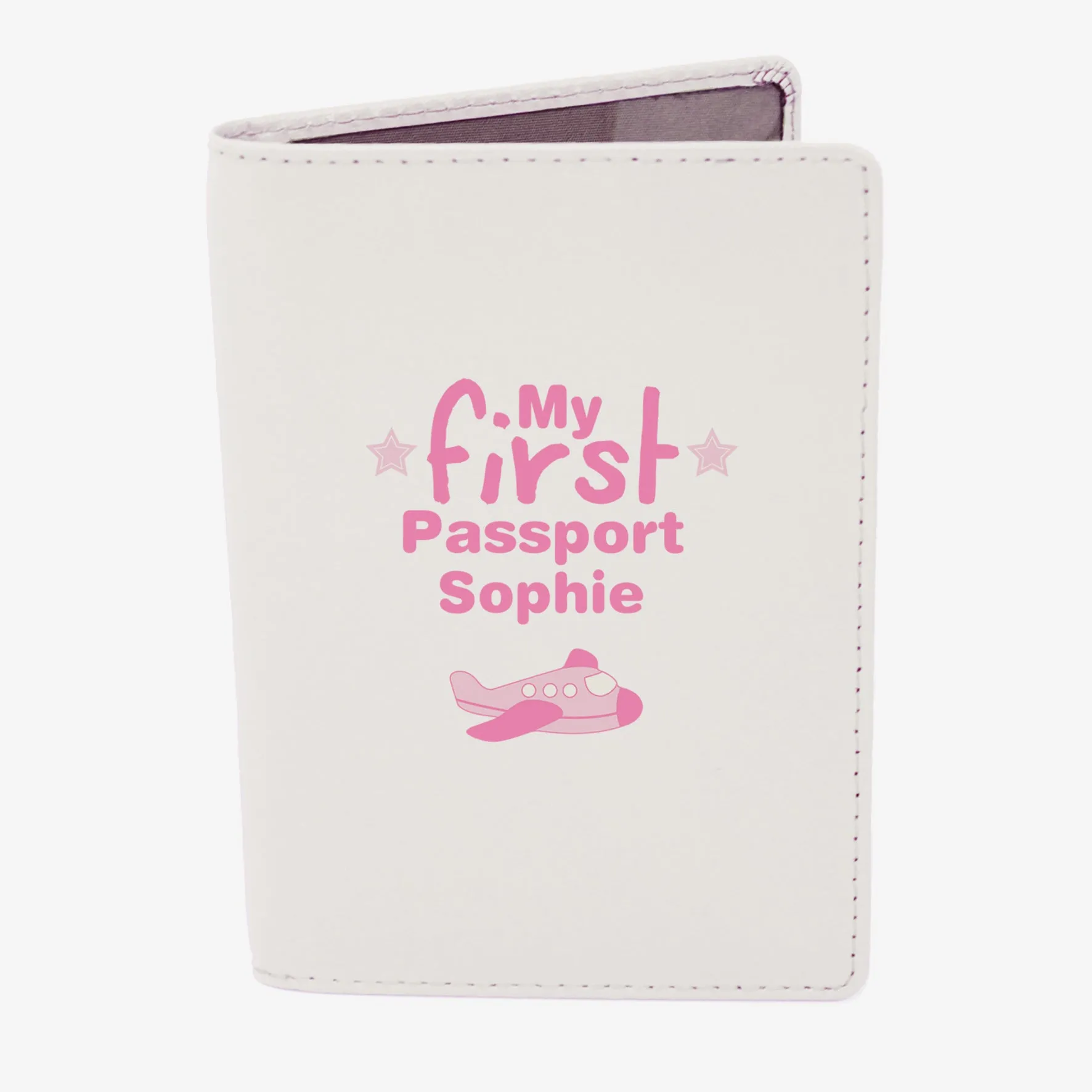 Personalised My First Cream Passport Holder