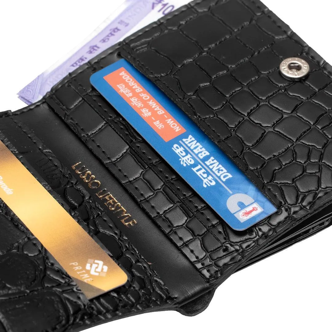 PLATO BLACK | Compact Wallet