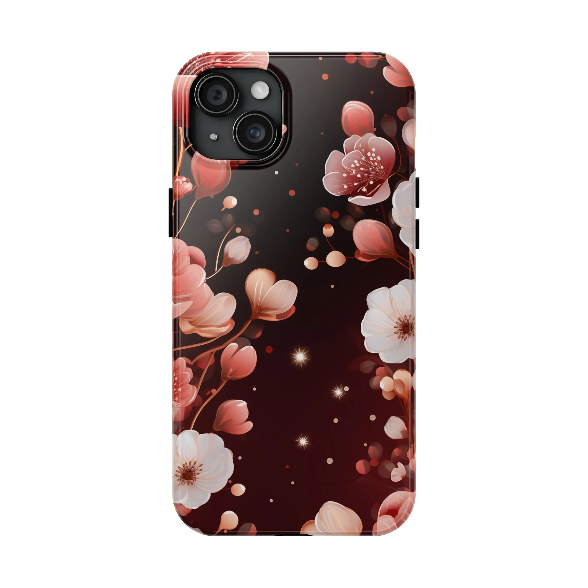 Pretty Pink Flowers Pattern Design Tough Phone Case compatible with a large variety of iPhone models, Gift, Phone Case