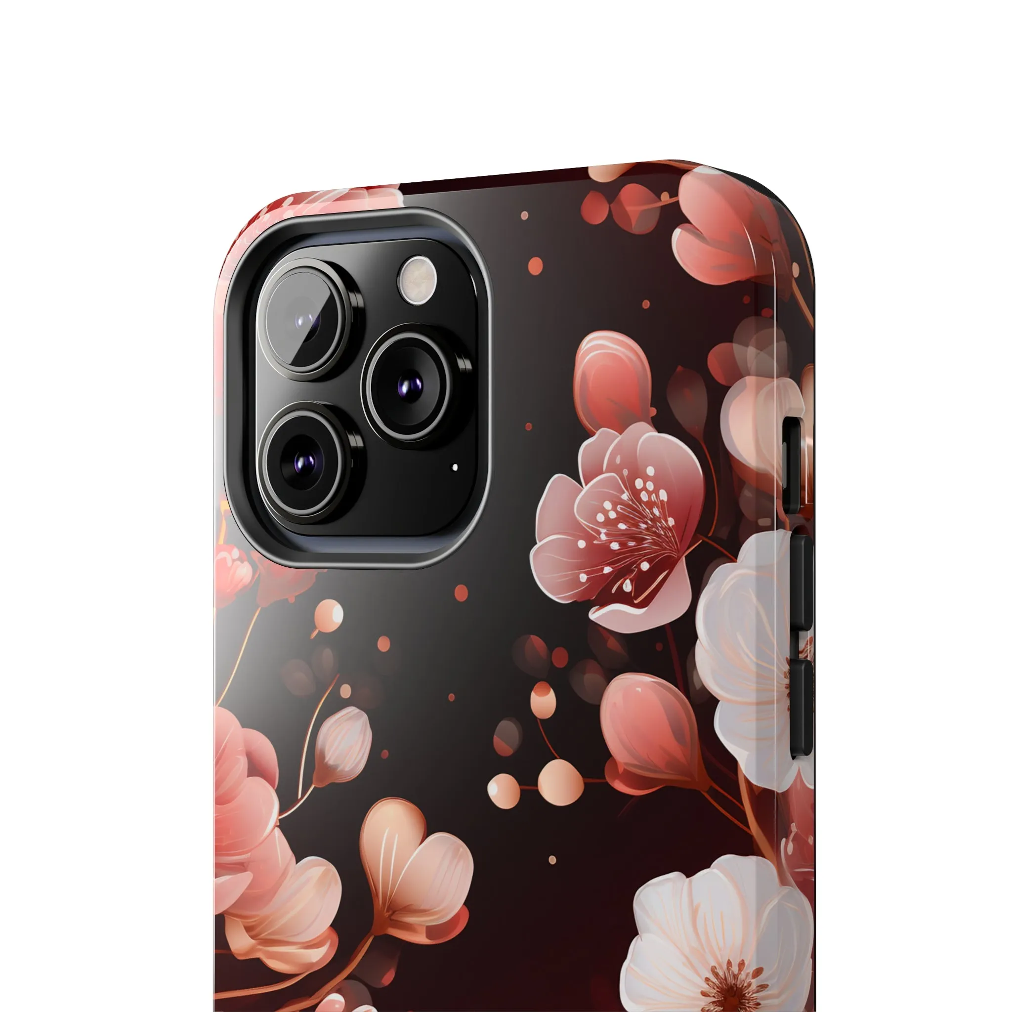 Pretty Pink Flowers Pattern Design Tough Phone Case compatible with a large variety of iPhone models, Gift, Phone Case