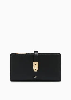 Re-Edit Lucky Semi Long Wallet Black