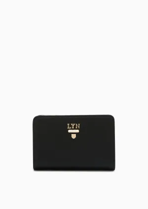 Re-Edit Marble Semi Long Wallet Black