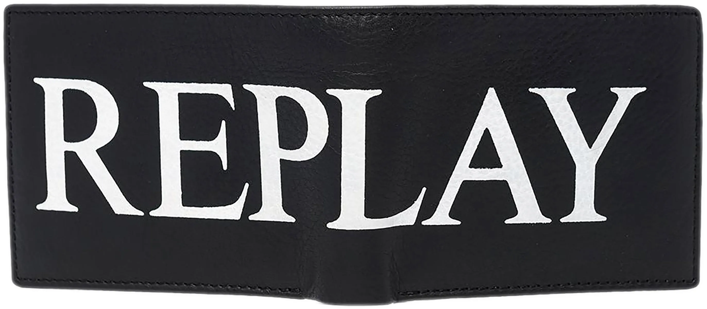 Replay Fm5191.000 Leather Wallet In Black For Men