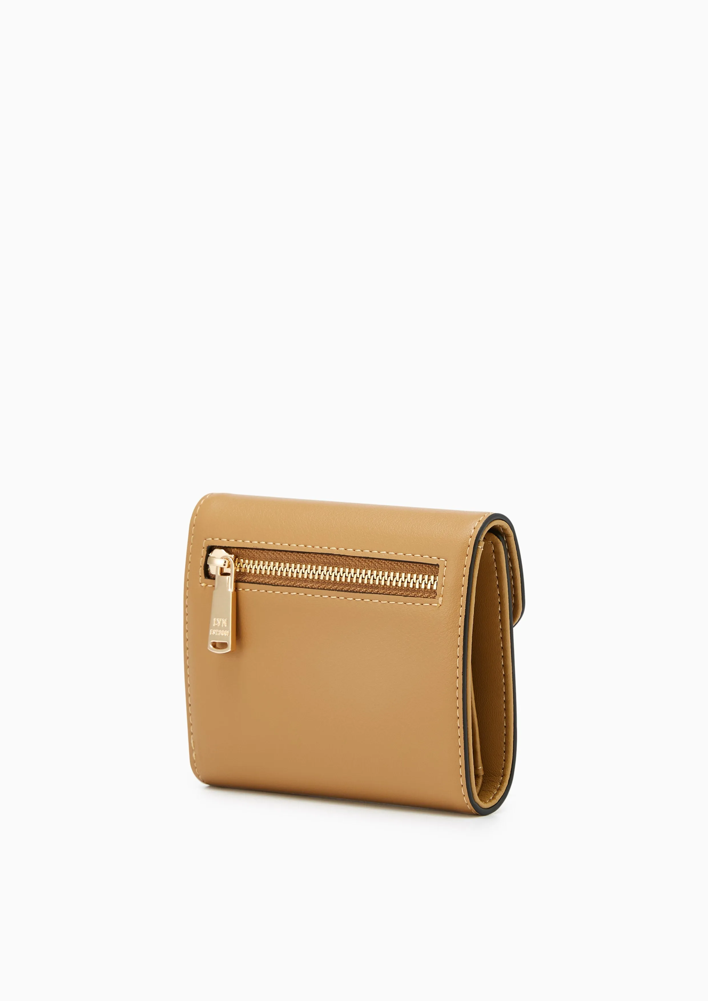 Riley Short Wallet Beige