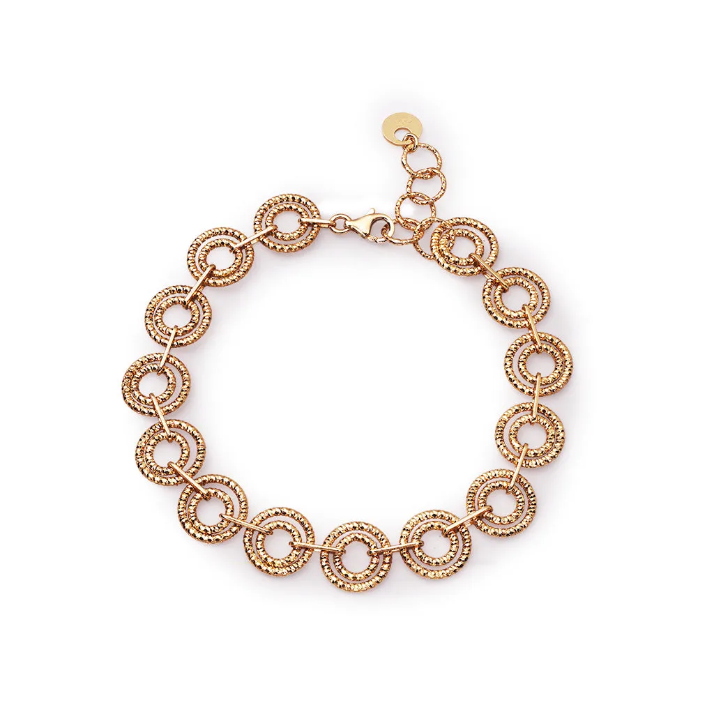 Rose Gold Plated Sterling Silver Bracelet