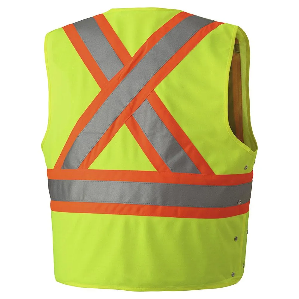 Safety Vest - Pioneer Hi-Viz Yellow/Green Tricot Poly Safety Vest, 131