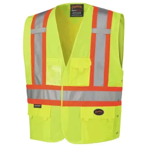 Safety Vest - Pioneer Hi-Viz Yellow/Green Tricot Poly Safety Vest, 131