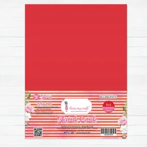 Shrink Prink - Red Frosted Glass Sheet - Pack of 50 Sheets