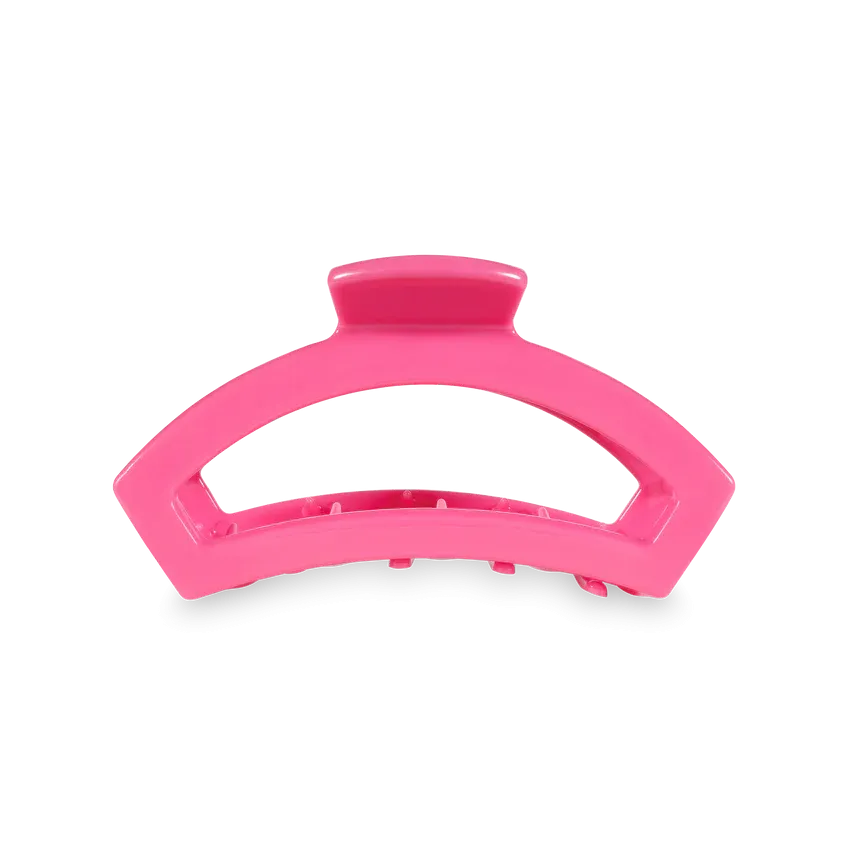 Small Teleties Open Claw Clip - Paradise Pink